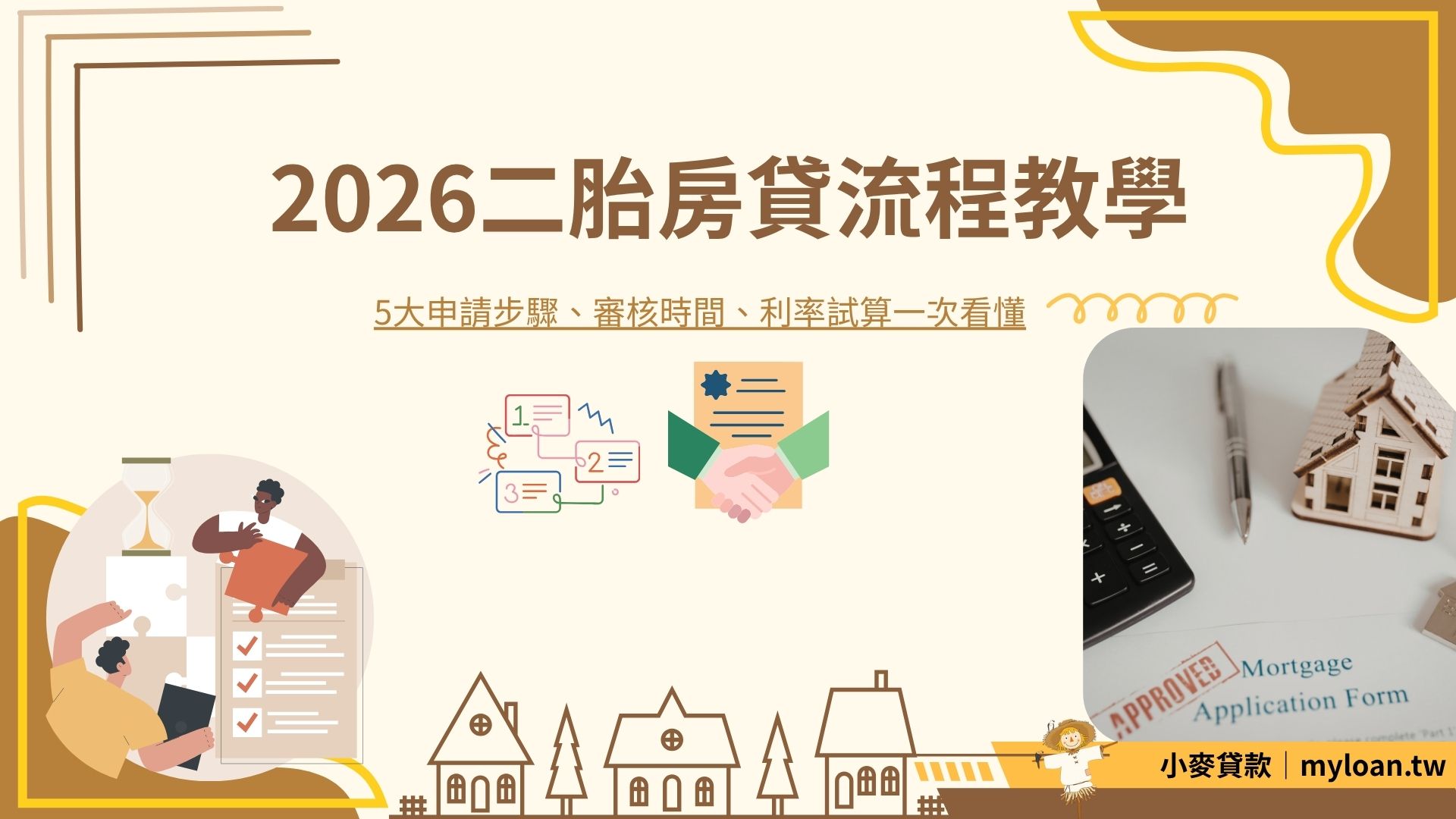 2026二胎房貸流程教學｜5大申請步驟、審核時間、利率試算一次看懂